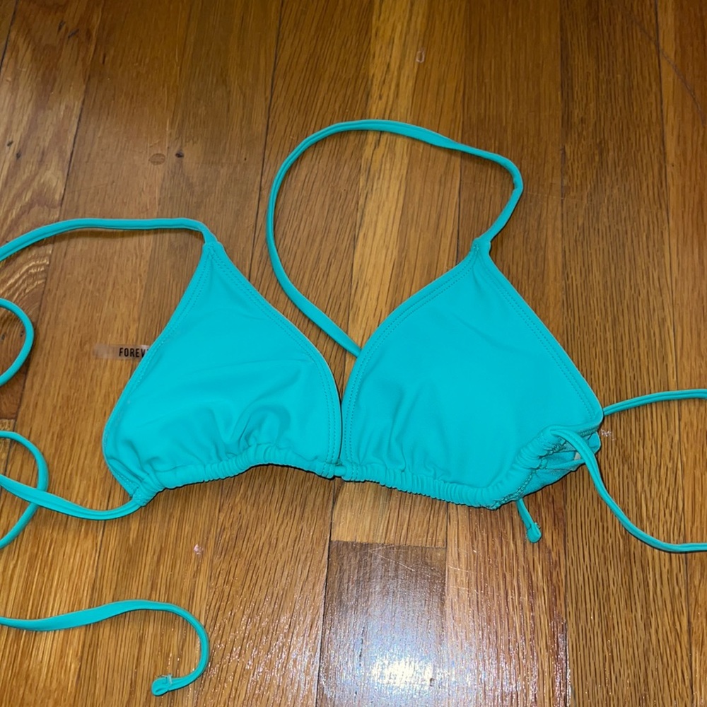 Sea foam Green Triangle Bikini Top